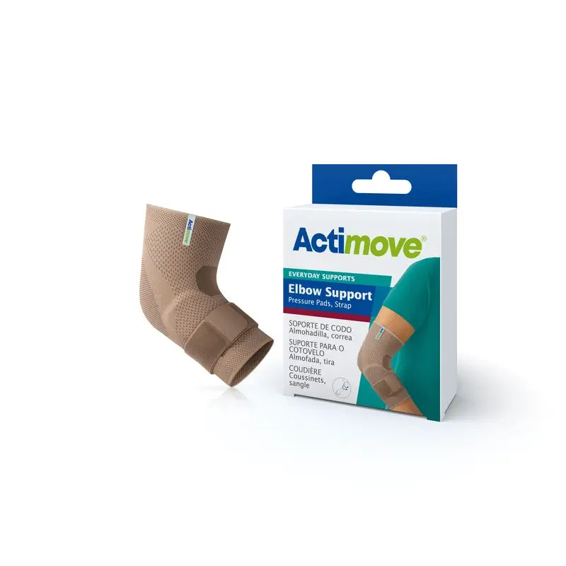 Actimove Elastic Elbow Brace With Pad And Band, Colour Beige, Size L