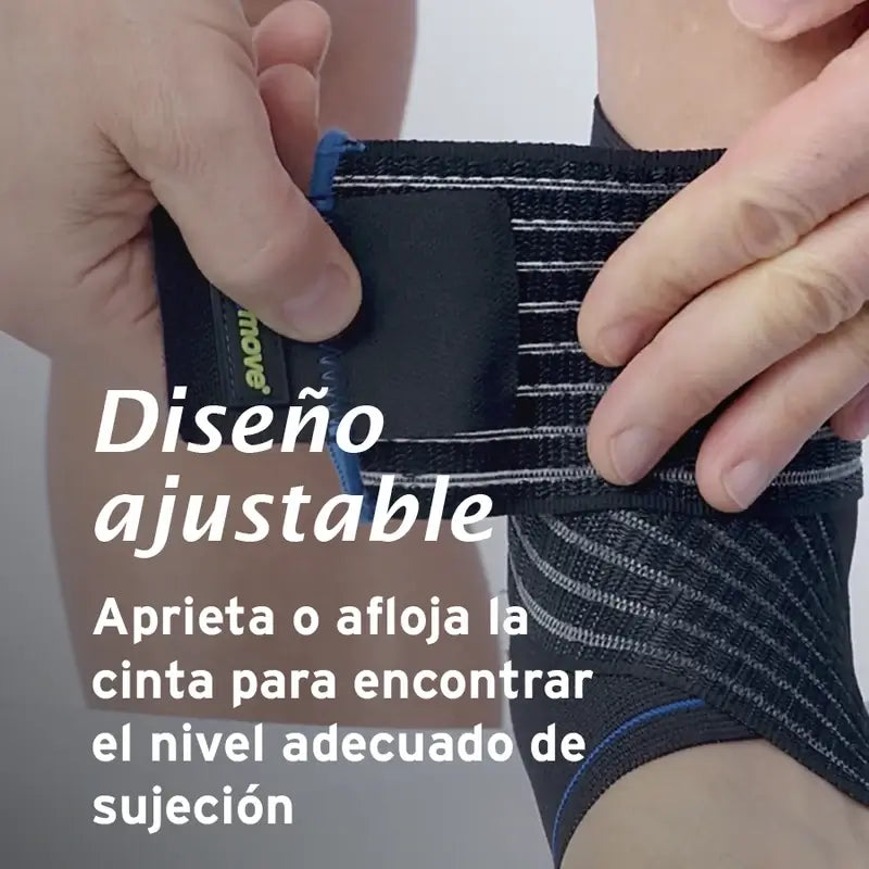 Actimove Elastic Ankle Support With Adjustable Stabilising Strap, Colour Black, Size L
