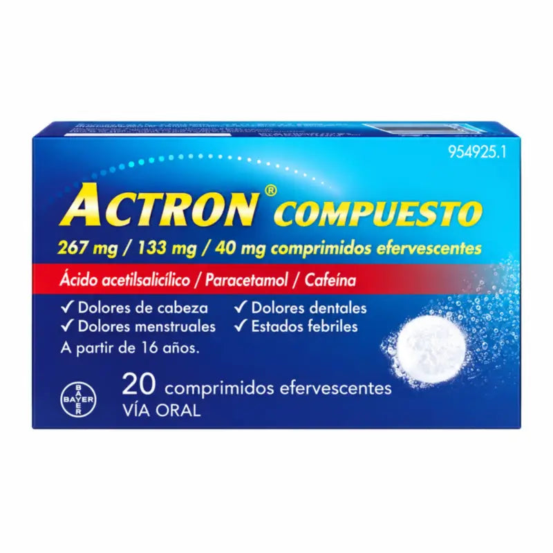 Actron Compuesto 20 Effervescent Tablets