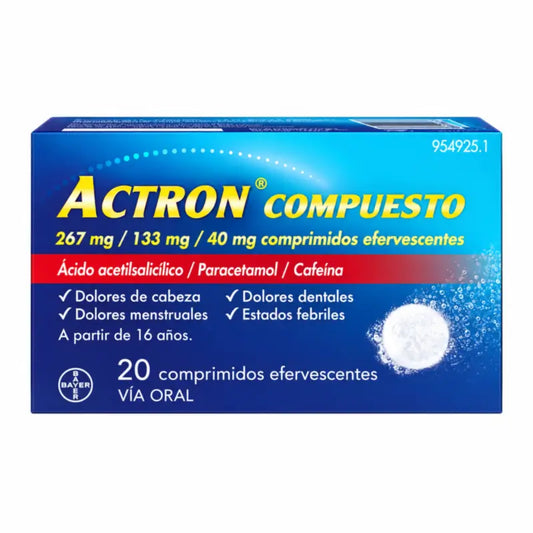 Actron Compuesto 20 Effervescent Tablets