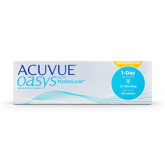 Acuvue Oasys 1 Day With Hydraluxe Daily Toric Lenses , 30 units