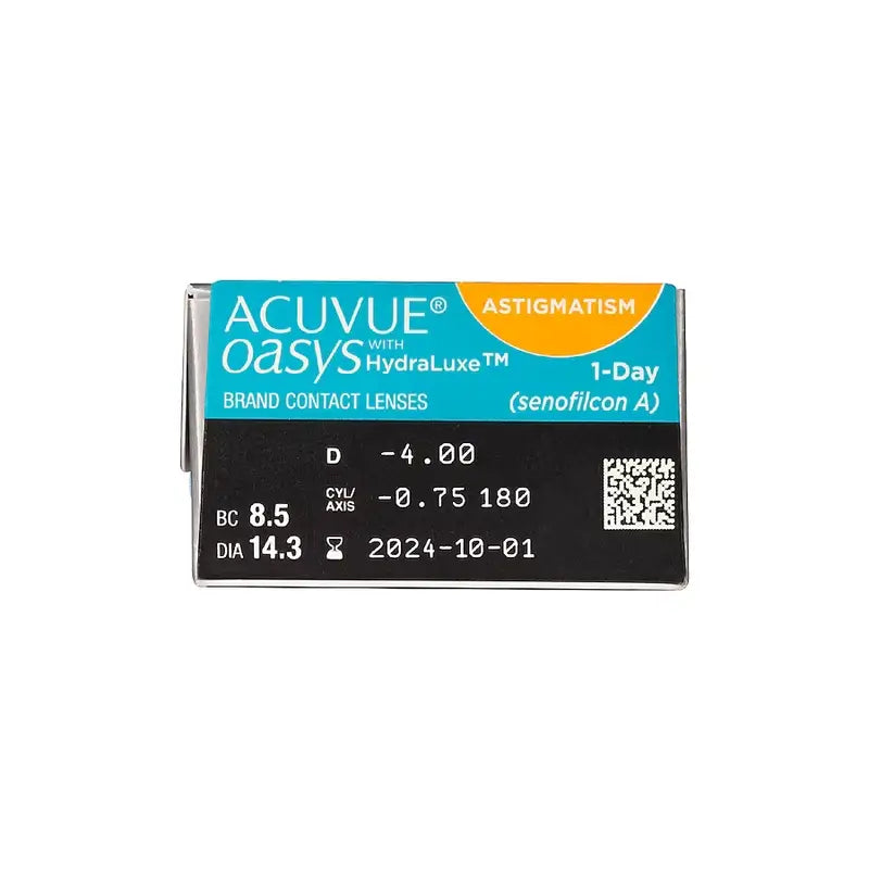 Acuvue Oasys 1 Day With Hydraluxe Daily Toric Lenses , 30 units
