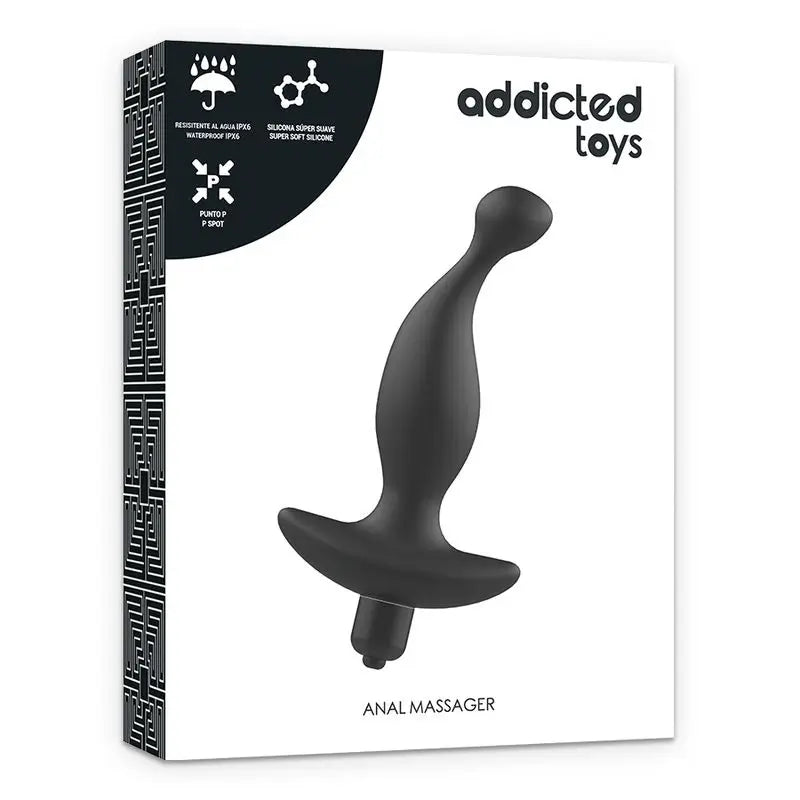 Addicted Toys Black Vibrating Anal Massager Model 1