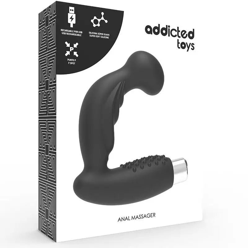 Addicted Toys Rechargeable Prostate Vibrator Black Model 1