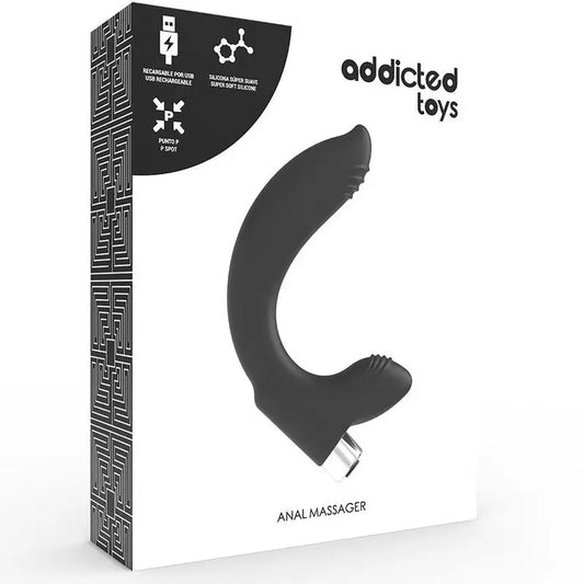 Addicted Toys Rechargeable Prostate Vibrator Black