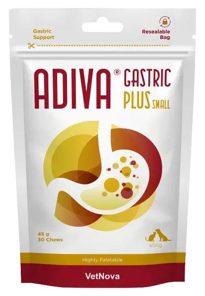 Adiva Gastric Plus Small 30 Chews, 45 grams