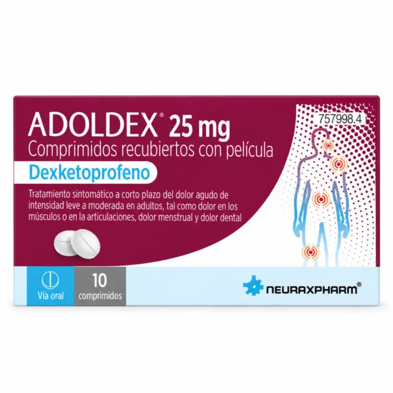 Adoldex 25mg, 10 Film-coated Tablets