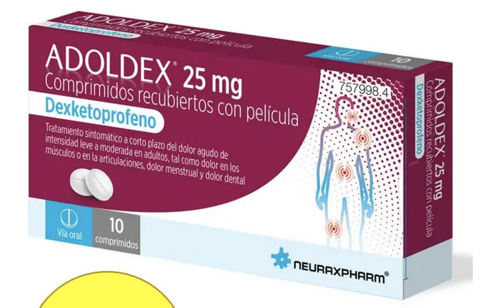 Adoldex 25mg, 10 Film-coated Tablets