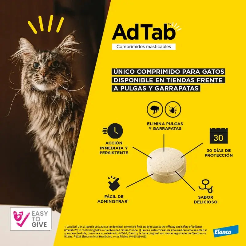 AdTab 12Mg Chewable Tablets Cats 0,5-2Kg, 3Cpd