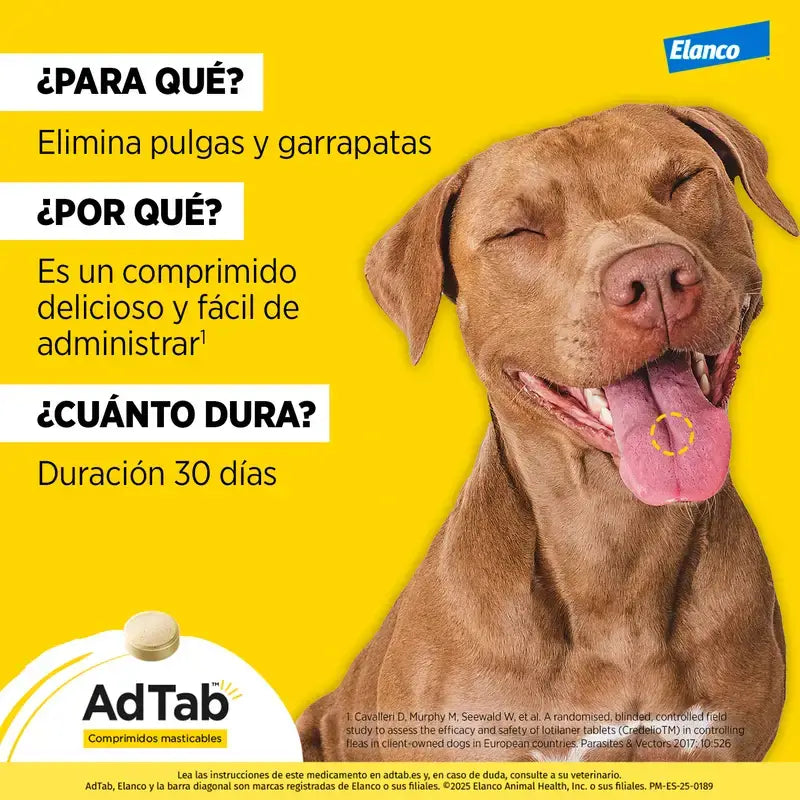 AdTab 225Mg Chewable Tablets Dogs 5,5-11Kg, 3Cpd
