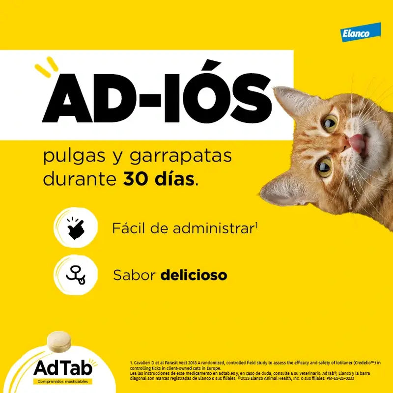 AdTab 48Mg Chewable Tablets Cats 2-8Kg, 3Cpd
