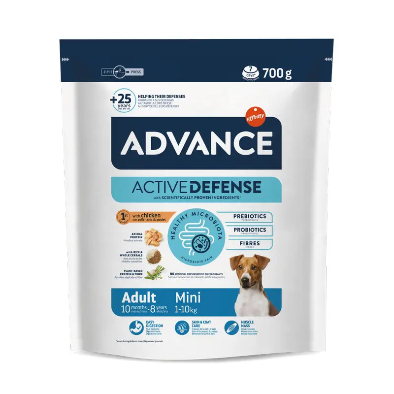 Advance Active Defence Mini Adult Dog Food, 700 g