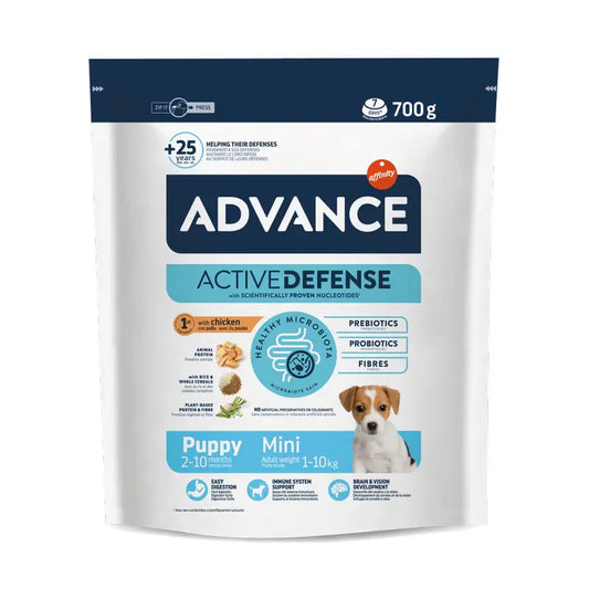 Advance Active Defense Mini Puppy Dog Food, 700 g