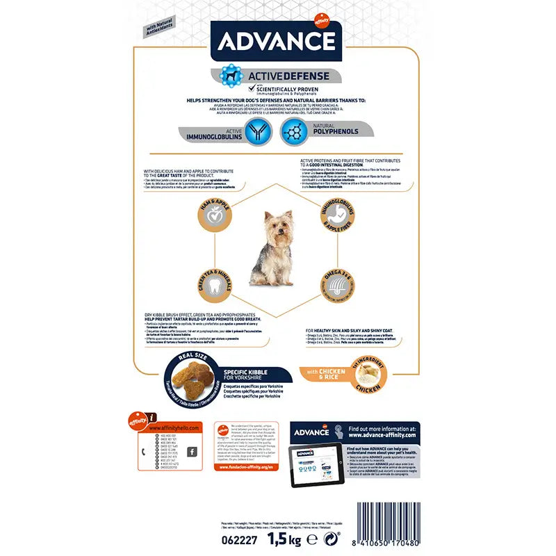 Advance Canine Adult Yorkshire Terrier, 1,5 kg, dog food