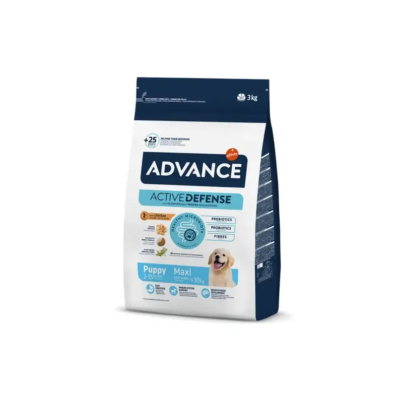 Advance Canine Puppy Maxi Chicken Rice 3kg, dog food for dogs