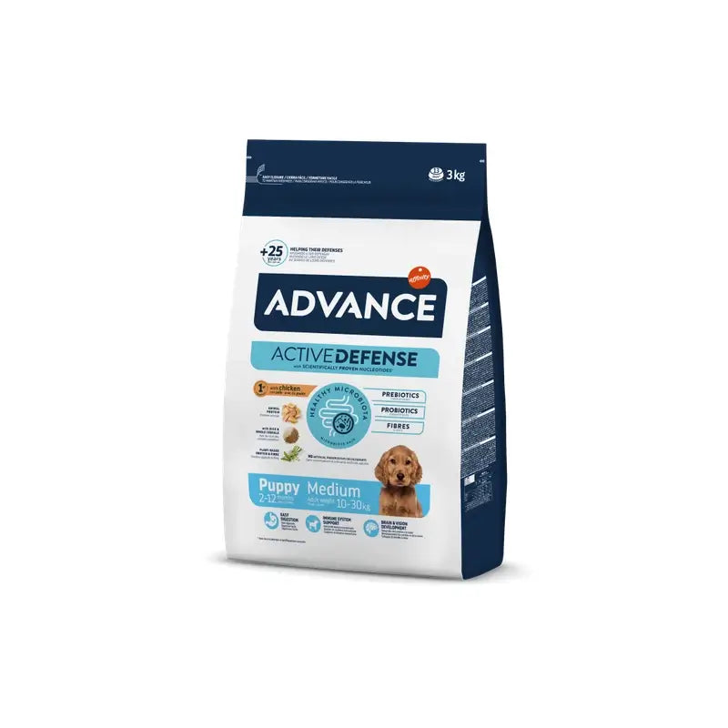 Advance Canine Puppy Medium Chicken Rice 3Kg, dog food for dogs