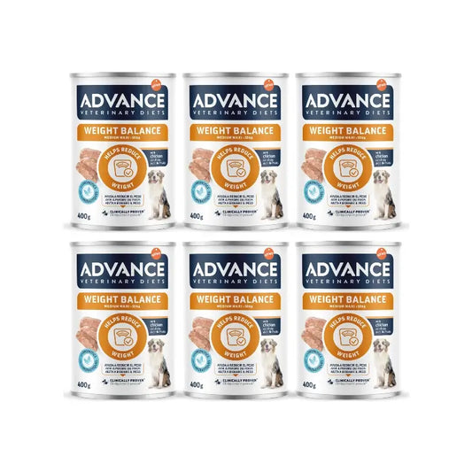 Advance Wet Food – Help Reduce Weight for Medium Dogs, Single Serve, 6 x 400 g