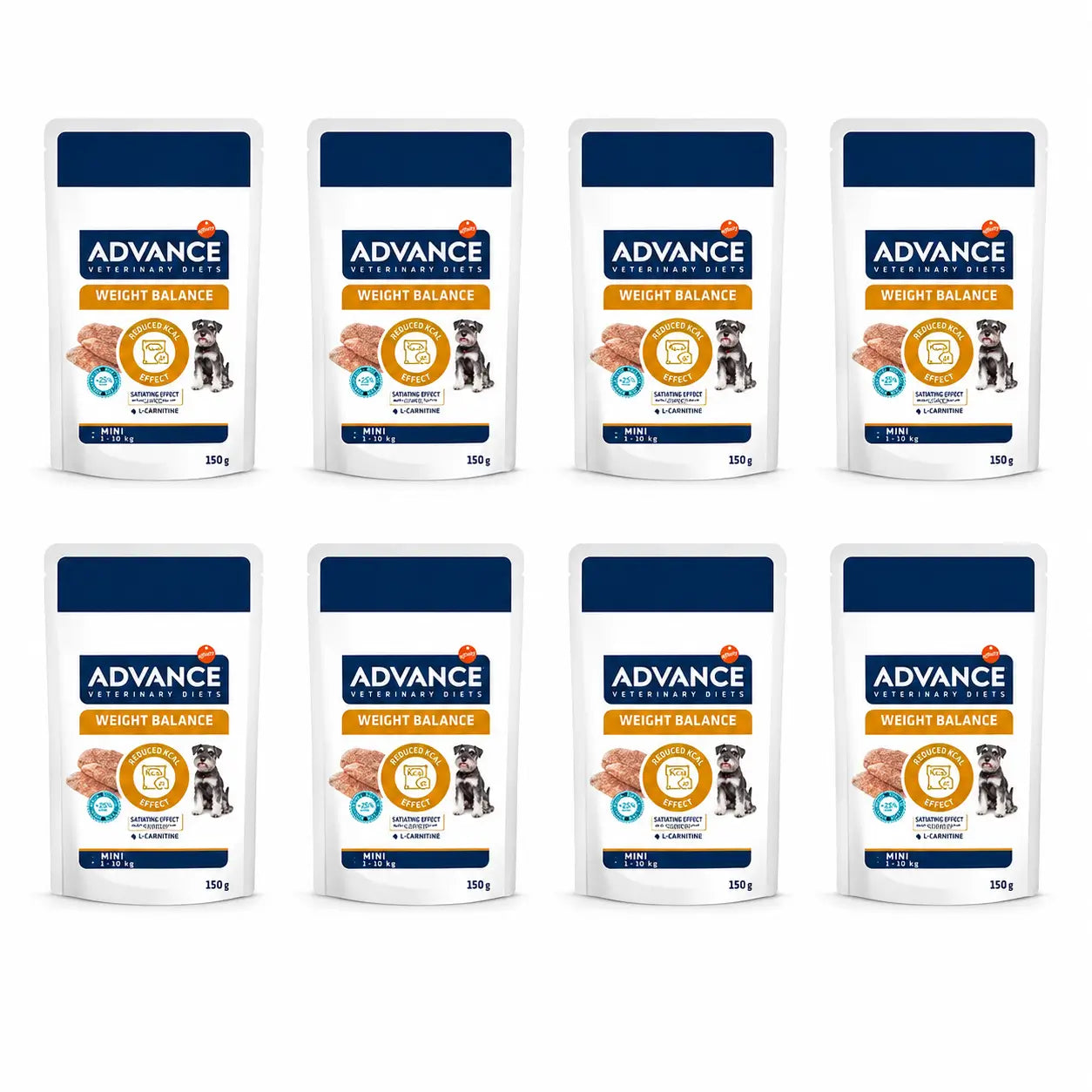 Advance Wet Food – Help Reduce Weight for Mini Dogs, Single Serve, 8 x 150 g