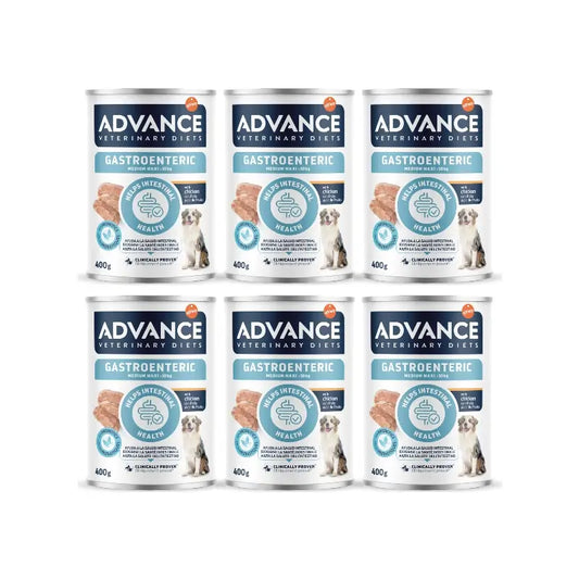 Advance Wet Food Supports Intestinal Health for Medium-Sized Dogs, Single Serve, 6 x 400 g