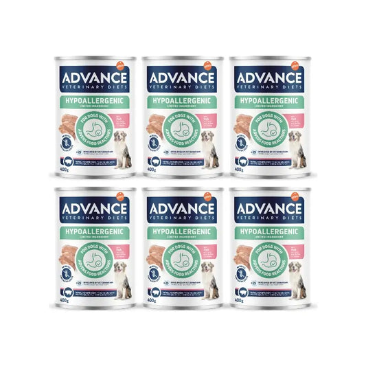 Advance Wet Dog Food, With Pork, Single Serve, 6 x 400 g