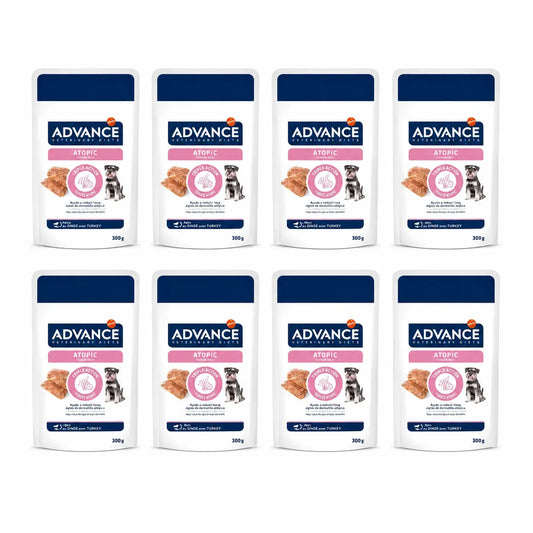 Advance Support Skin Wet Food for Mini Dogs, Single Serve, 8 x 150 g