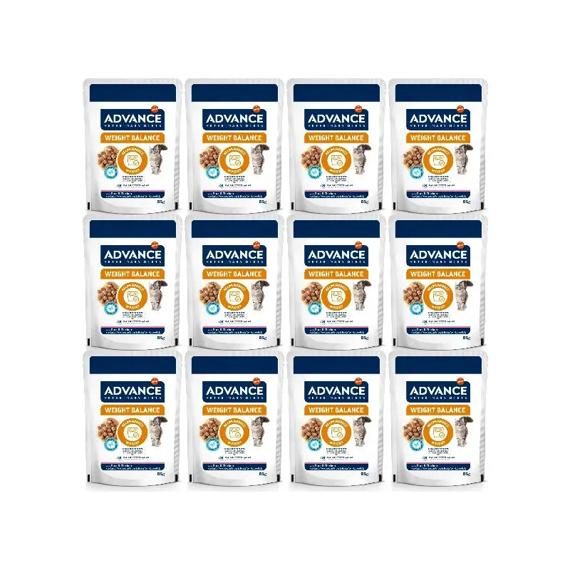 Advance Weight Balance Wet Cat Food, Single Serve, 12 x 85 g