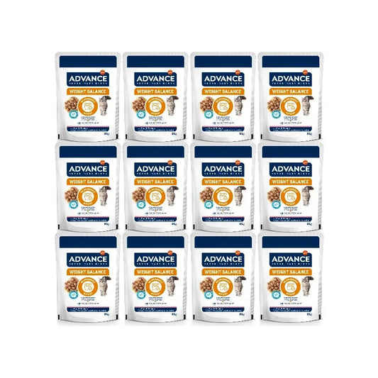 Advance Weight Balance Wet Cat Food, Single Serve, 12 x 85 g