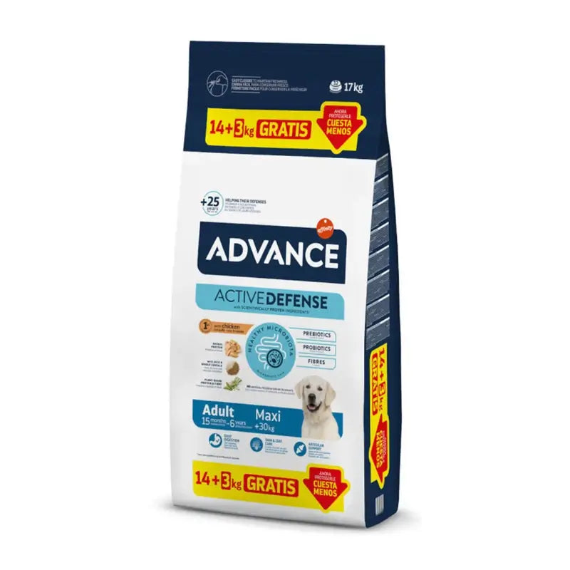 Advance Adult Maxi Chicken for Large Dogs, 14+3 kg