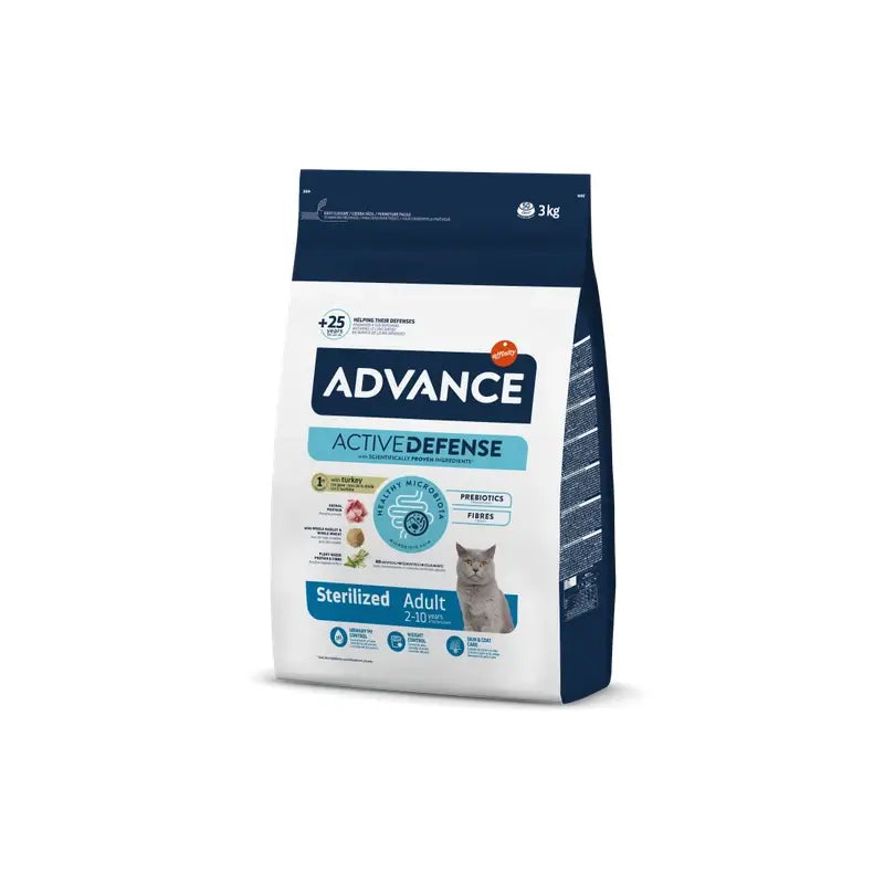 Advance Feline Adult Sterilised Turkey 3Kg, cat food