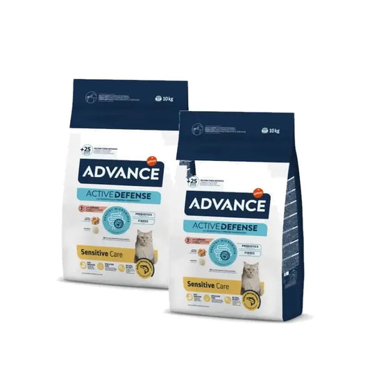 Advance Feline Adult Sensitive Salmon & Rice Pack of 2 x 10 kg, cat food