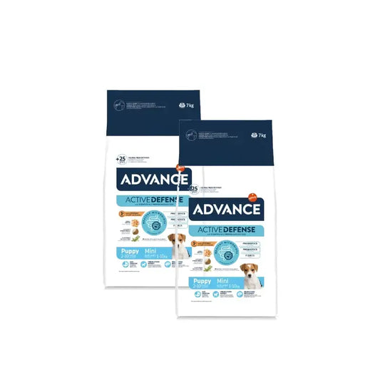 Advance Mini Puppy Chicken Puppy Food 7 kg, pack of 2
