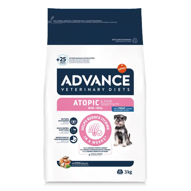 Advance Atopic Dog Food, Mini, Superpremium, 3 kg
