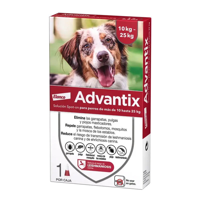 Advantix Mono Pipette, 2,5 ml 10-25Kg