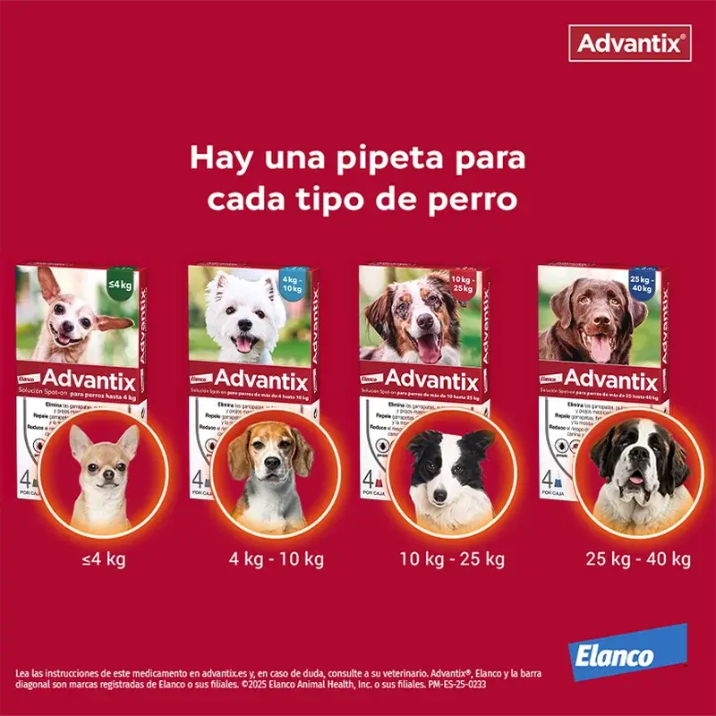 Advantix Mono Pipette, 2,5 ml 10-25Kg