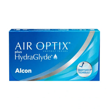 Air Optix Plus Hydraglade Monthly Spherical Contact Lenses, 3 units