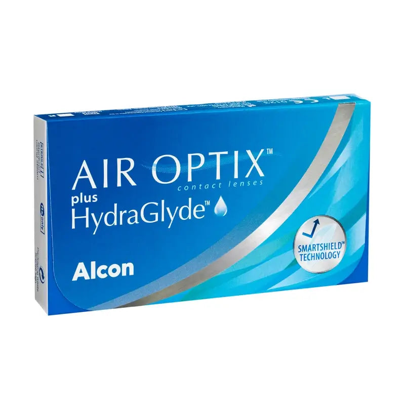 Air Optix Plus Hydraglade Monthly Spherical Contact Lenses, 3 units