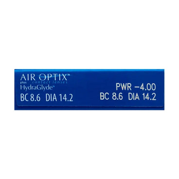 Air Optix Plus Hydraglade Monthly Spherical Contact Lenses, 3 units