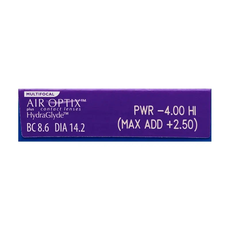 Air Optix Plus HydraGlyde Multifocal Monthly Lenses, 6 units