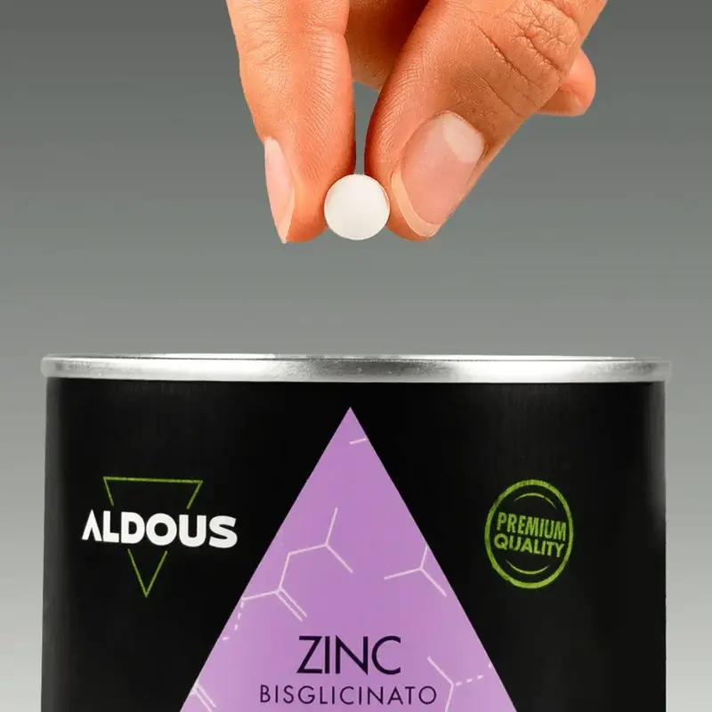 Aldous Bio Zinc Bisglycinate 25 Mg, 500 tablets