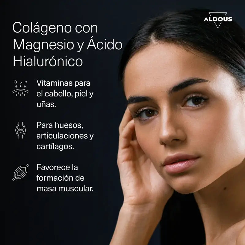 Aldous Bio Hydrolysed Collagen With Hyaluronic Acid, Coenzyme Q10, Zinc And Vitamins, 120 gummies