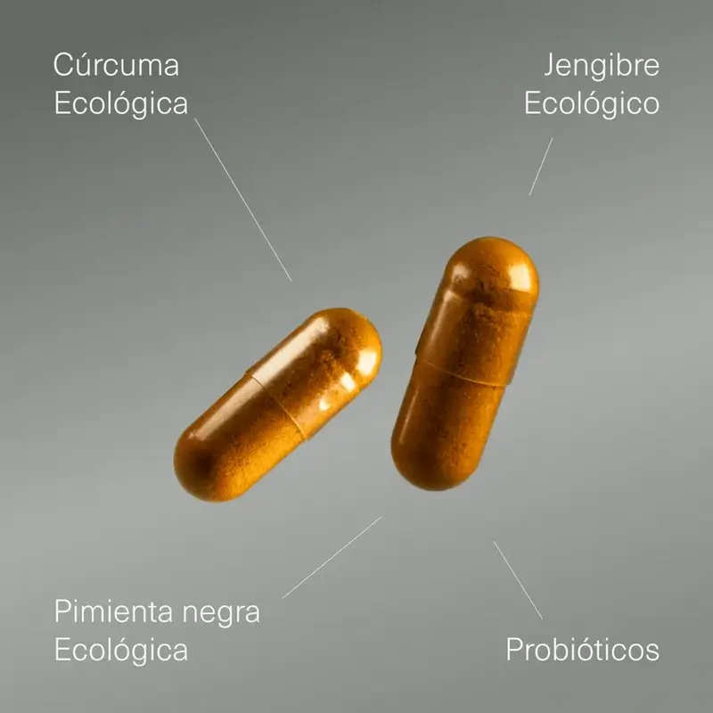 Aldous Bio Turmeric With Ginger And Black Pepper With Probiotics, 2X250 Capsules