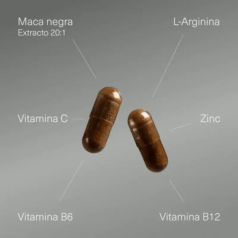 Aldous Bio Peruvian Black Maca Complex Arginine, Zinc, Vitamin C, B12 & B6 , 200 capsules