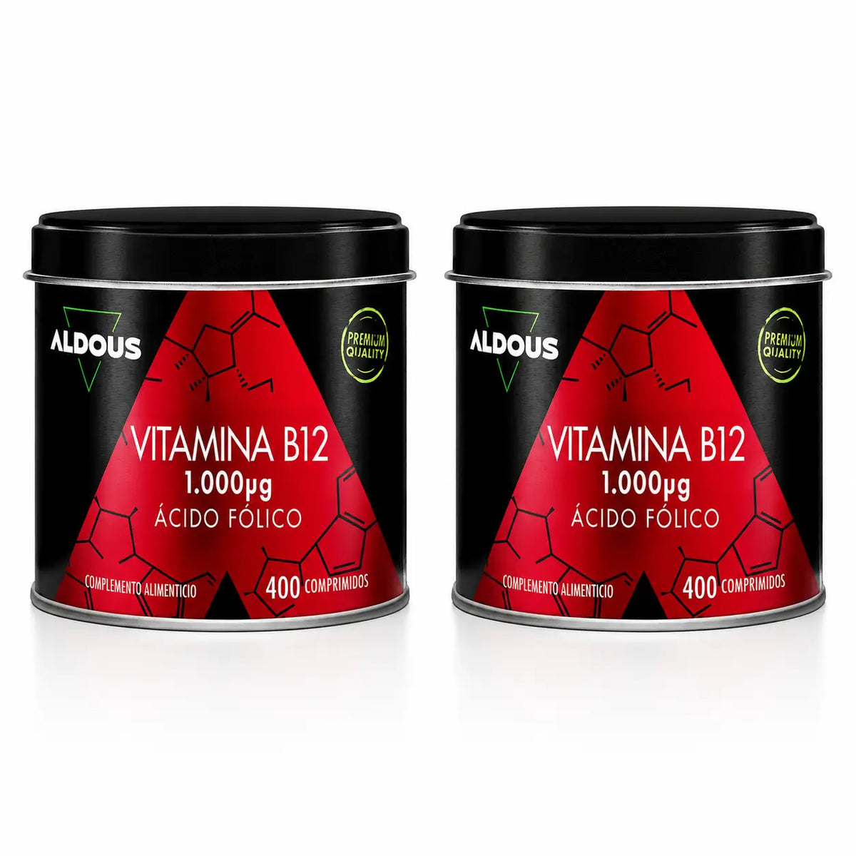 Aldous Bio Vitamin B12 With Folic Acid , 400 Tablets , pack 2