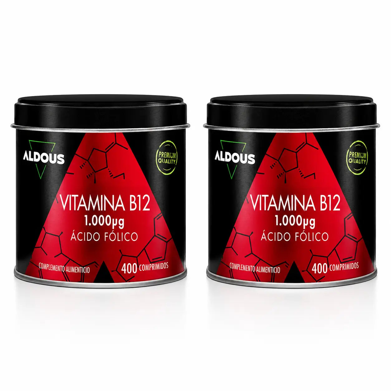 Aldous Bio Vitamin B12 With Folic Acid , 400 Tablets , pack 2