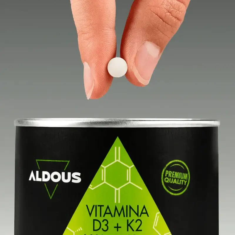 Aldous Bio Vitamin D3 + K2, 250 tablets