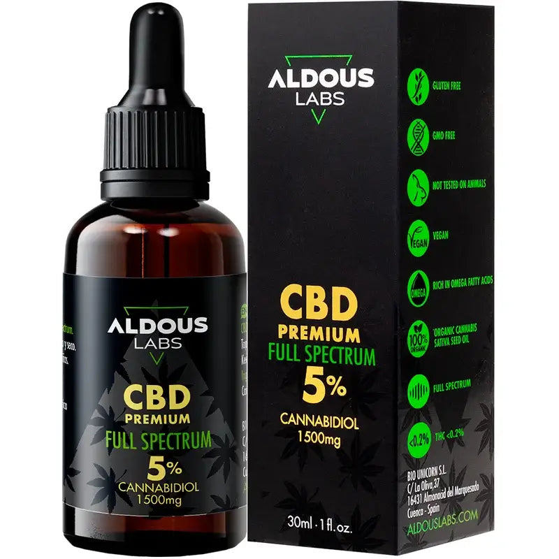 Aldous Labs Authentic CBD Oil 5% 30 ml Full Spectrum