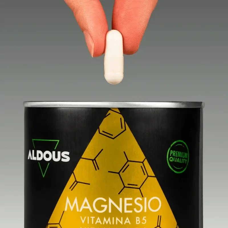 Aldous Labs Food Supplement Magnesium With Vitamin C, B5 And B6 , 200 capsules