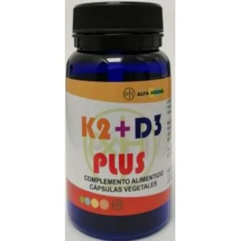 Alpha Herbal K2+D3 Plus 60V Vegan Capsules