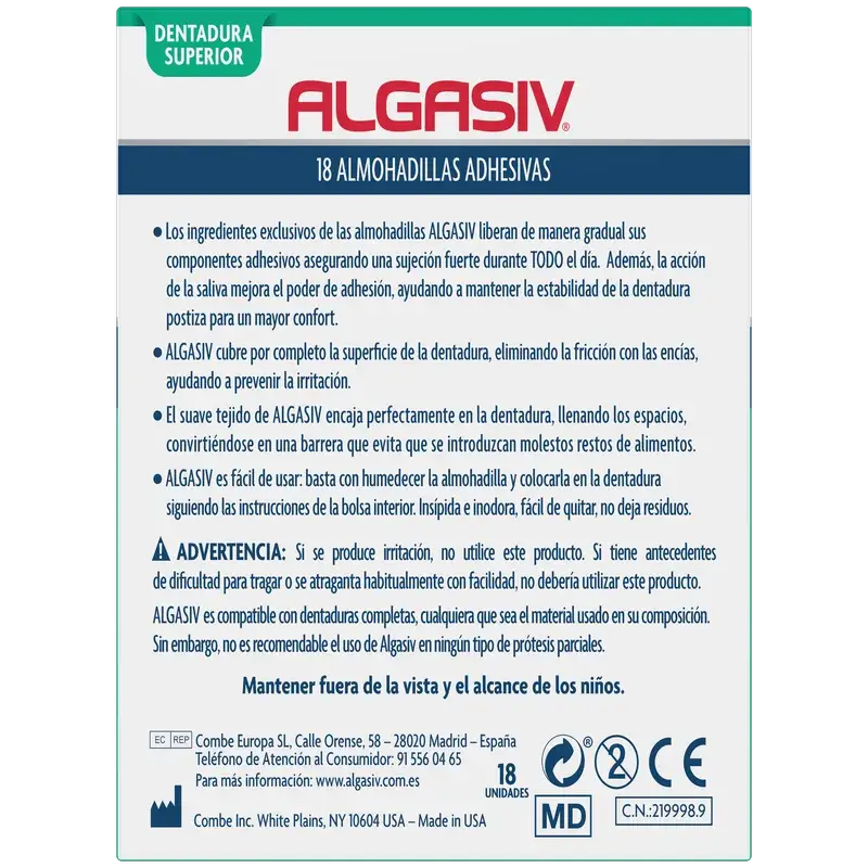 Algasiv Superior Pads 18 units