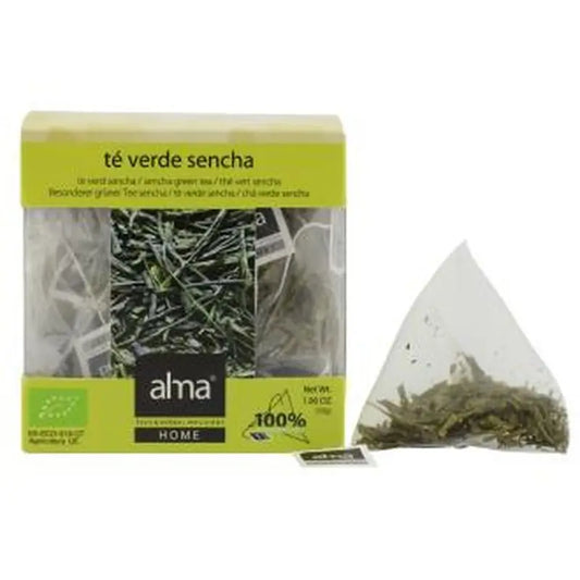 Alma Home Green Tea Sencha Infusion 15Piramides. Eco Vegan